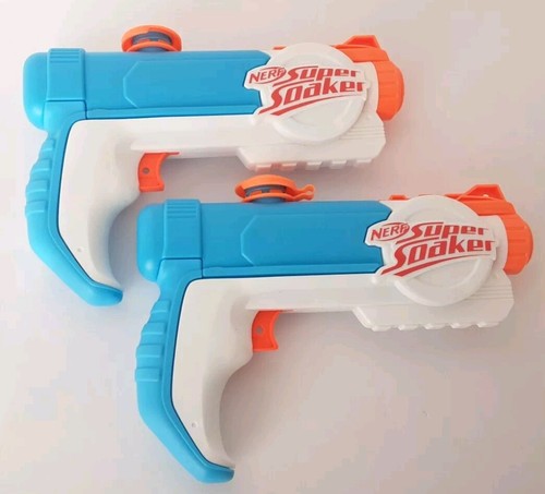 Nerf super soaker blue white - super,